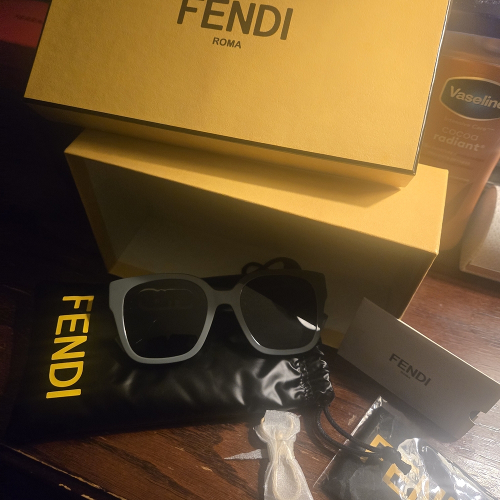 Fendi Black Sunglasses with Case
